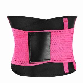 U-Shaped Slimming Waist Belt Body Abdominal Shapewear Sport Tummy Cincher Bands Office Ladies Postpartum Mothers (Option: WaistShaperMRoseRed)