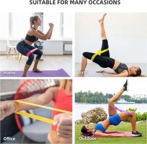 Resistance Loop Exercise Bands, Resistance Bands Exercise Bands For Home Fitness, Stretching, Strength Training, Physical Therapy (Color: Assorted)