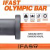 Olympic Barbell Bar Plates 4Ft Solid Iron Fitness Weightlifting