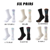 Men Compression Running Socks Quarter Crew Athletic Cushioned Breathable Anti Blister Sweat Odor For Running Hiking Cycling Fitness