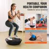 VEVOR Half Exercise Ball Trainer, 26 inch Balance Ball Trainer, 1500lbs Capacity Stability Ball, Yoga Ball with Resistance Bands & Foot Pump