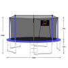14FT Trampoline ,Sports Fitness Trampolines with Enclosure Net, Recreational Trampolines for Outdoor Indoor